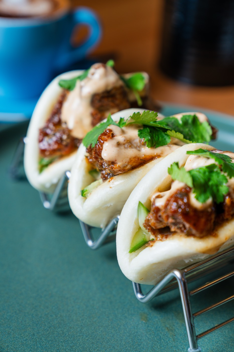 Sesame Glazed Chicken Bao